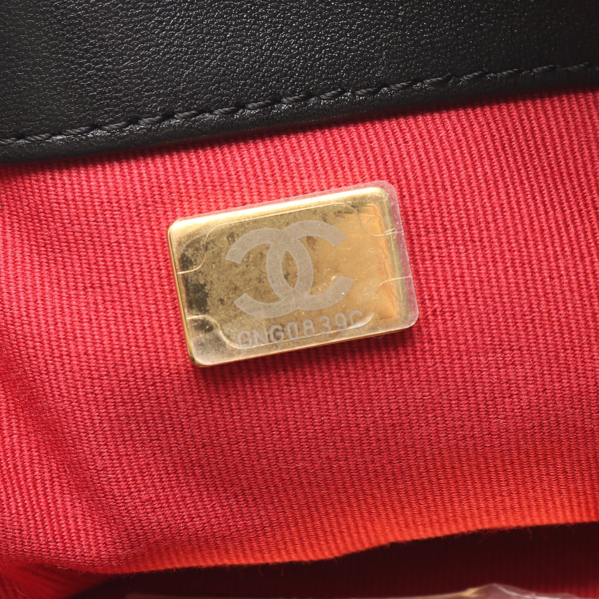 19 ディズヌフ マトラッセ コンビ金具 2WAY チェーンショルダーバッグ ラムスキン ブラック シャネル バッグ CHANEL