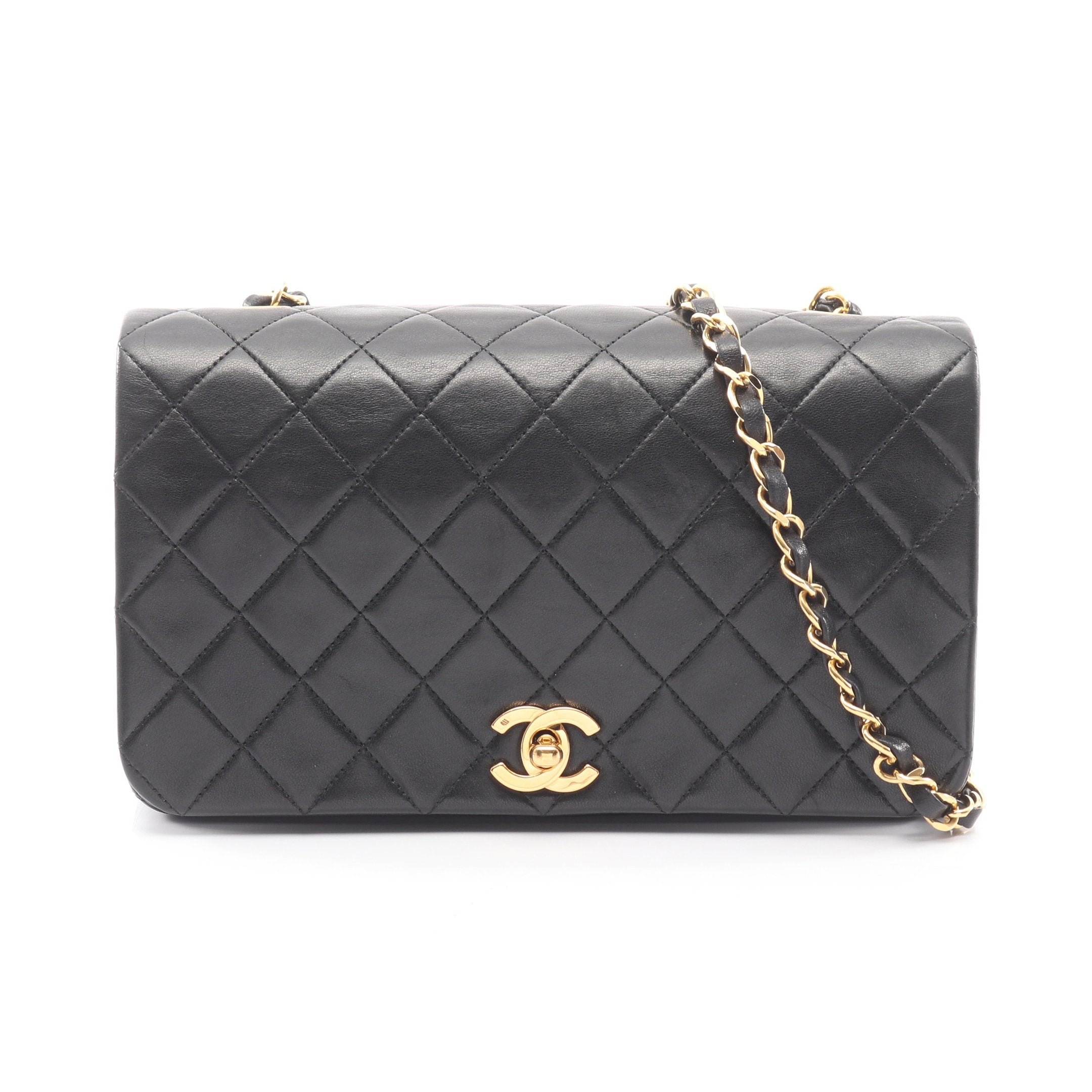 ★SALE【4ue6241】シャネル ショルダーバッグ マトラッセ Wフラップ Wチェーン ラムスキン ブラック ゴールド金具【中古】レディース 楽天市場】CHANEL シャネル チェーンショルダーバッグ ミニ