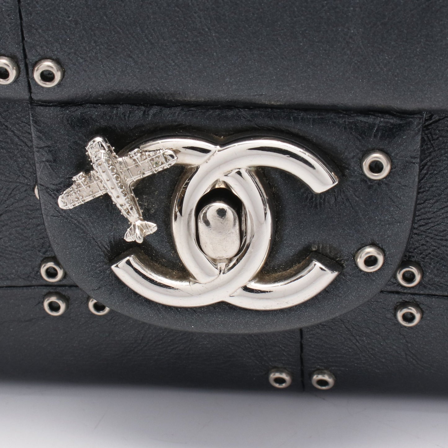 マトラッセ Wフラップ Wチェーンショルダーバッグ レザー ブラック シルバー金具 シャネル バッグ CHANEL