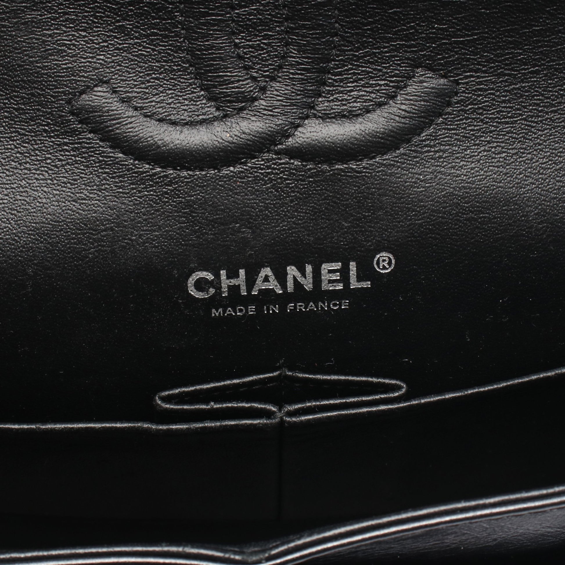 マトラッセ Wフラップ Wチェーンショルダーバッグ レザー ブラック シルバー金具 シャネル バッグ CHANEL