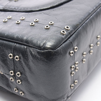 マトラッセ Wフラップ Wチェーンショルダーバッグ レザー ブラック シルバー金具 シャネル バッグ CHANEL