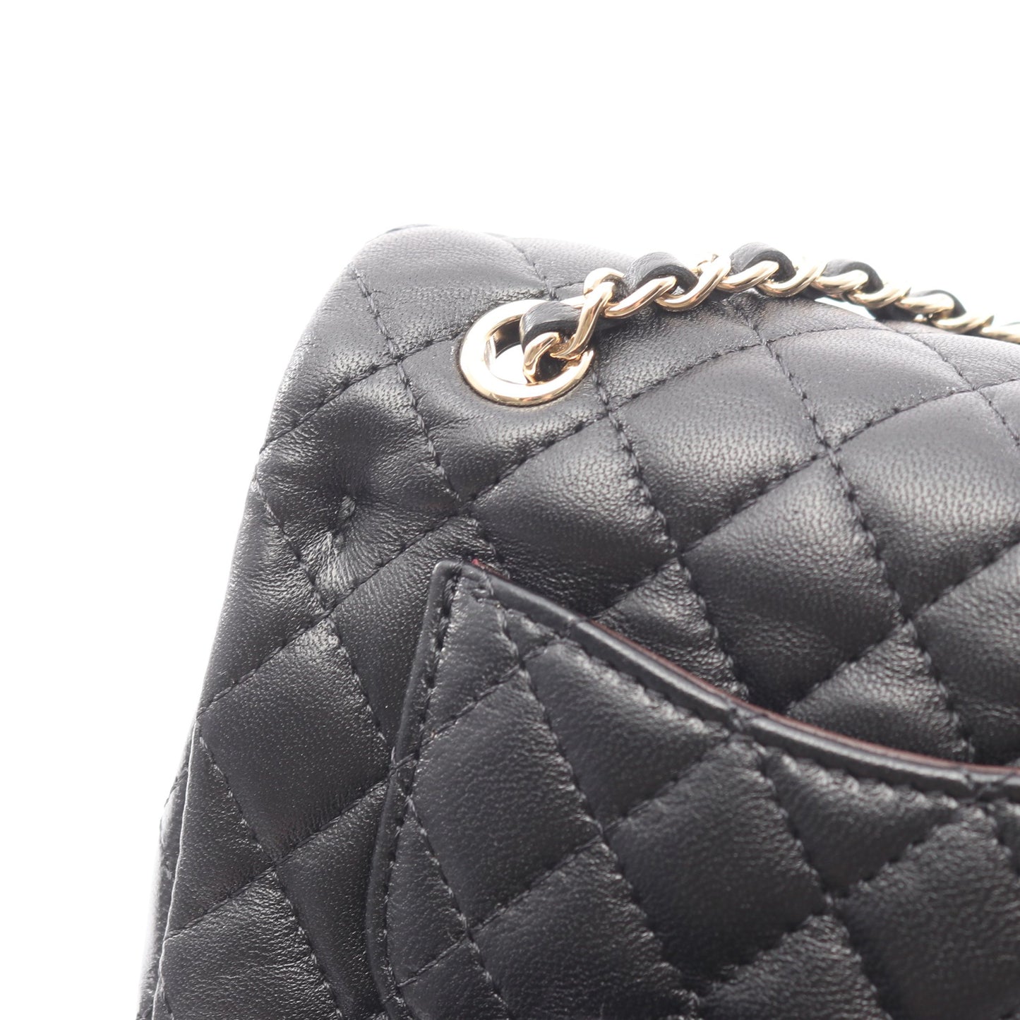 マトラッセ クラシック ミニバッグ バッグチャーム ラムスキン ブラック ゴールド金具 シャネル 財布・小物 CHANEL