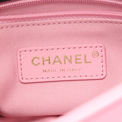 ミニマトラッセ チェーンショルダーバッグ ラムスキン ブラック ピンク ベージュ ゴールド金具 シャネル バッグ CHANEL