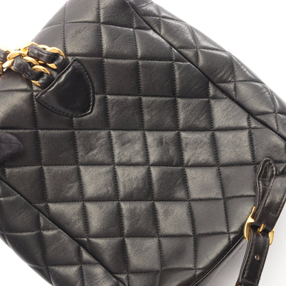 マトラッセ バックパック リュックサック ラムスキン ブラック ゴールド金具 シャネル バッグ CHANEL