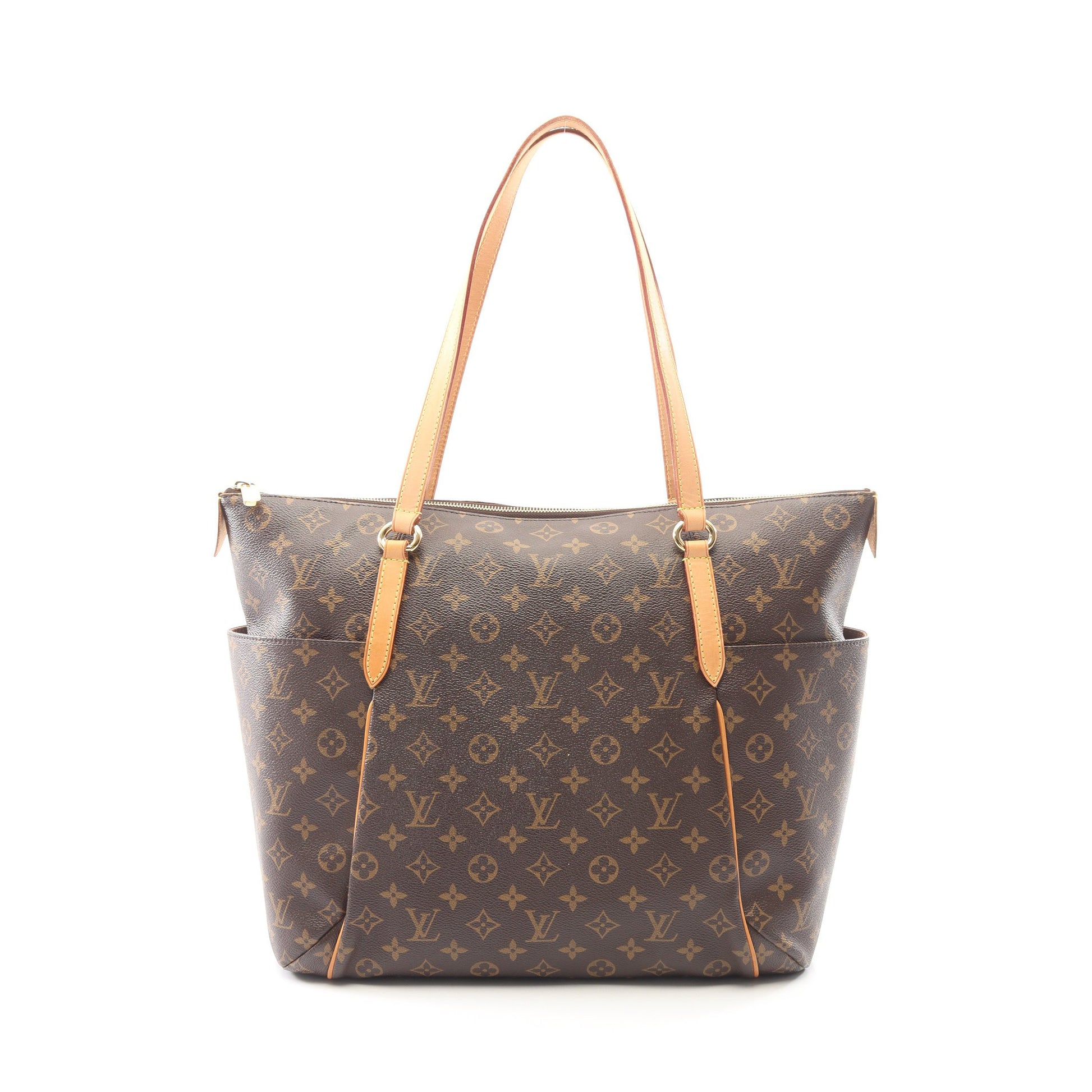 トータリーGM モノグラム ショルダーバッグ トートバッグ PVC レザー ブラウン ルイヴィトン バッグ LOUIS VUITTON