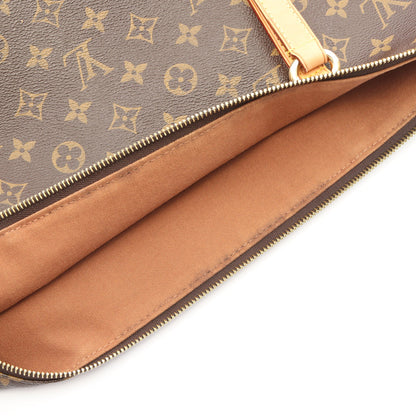 トータリーGM モノグラム ショルダーバッグ トートバッグ PVC レザー ブラウン ルイヴィトン バッグ LOUIS VUITTON