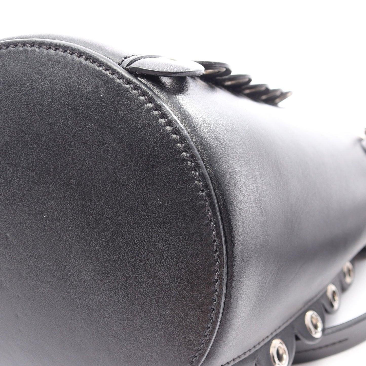 バケットバッグ 2WAY ハンドバッグ レザー ブラック ミュウミュウ バッグ miu miu