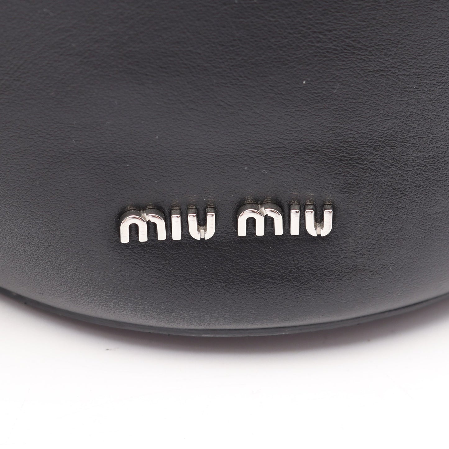 バケットバッグ 2WAY ハンドバッグ レザー ブラック ミュウミュウ バッグ miu miu