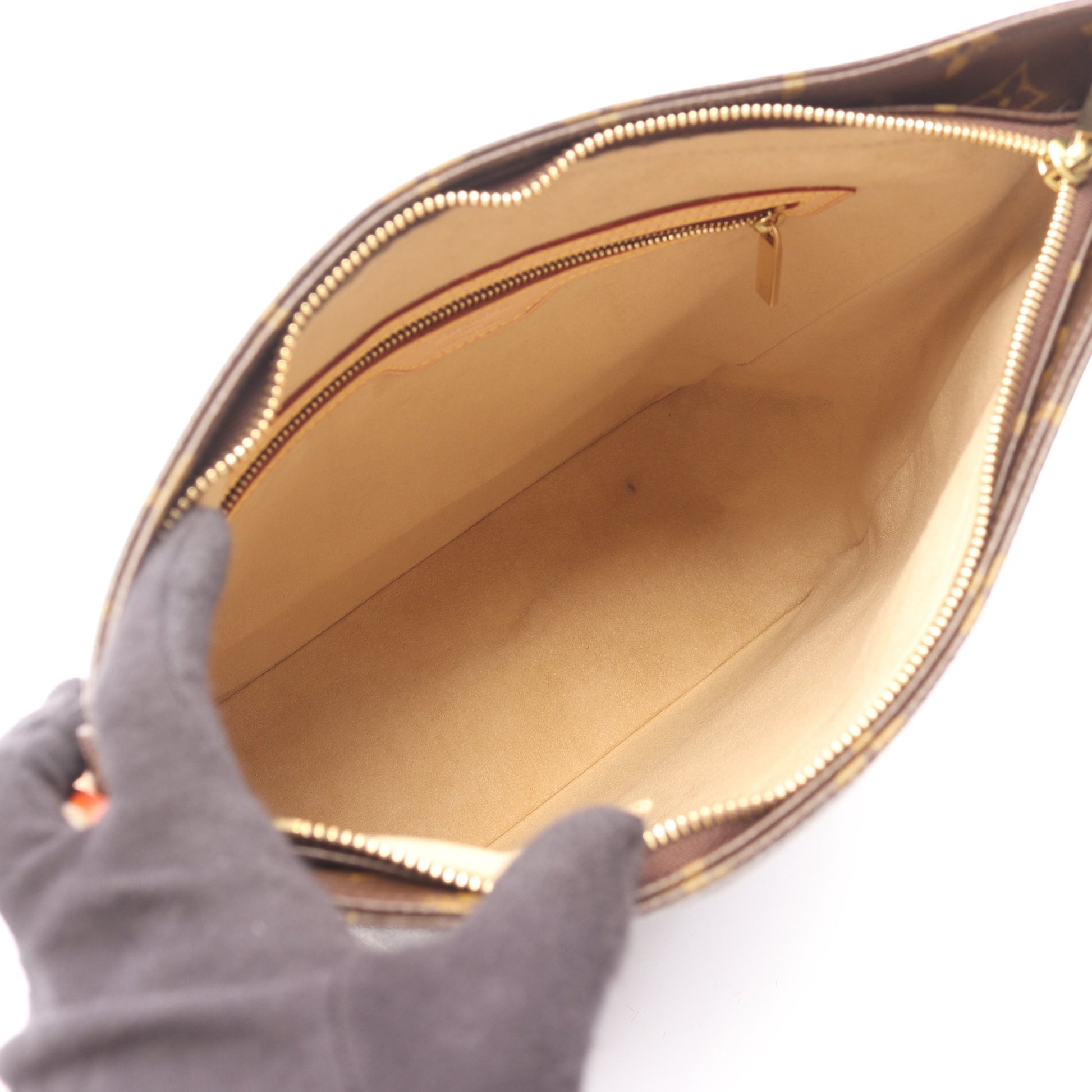 ルーピングGM モノグラム ショルダーバッグ PVC レザー ブラウン ルイヴィトン バッグ LOUIS VUITTON