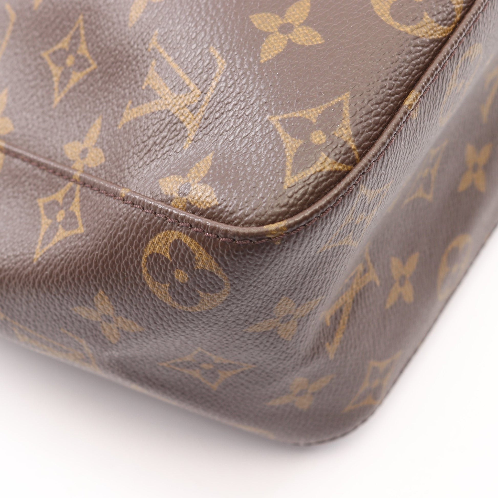 ルーピングGM モノグラム ショルダーバッグ PVC レザー ブラウン ルイヴィトン バッグ LOUIS VUITTON