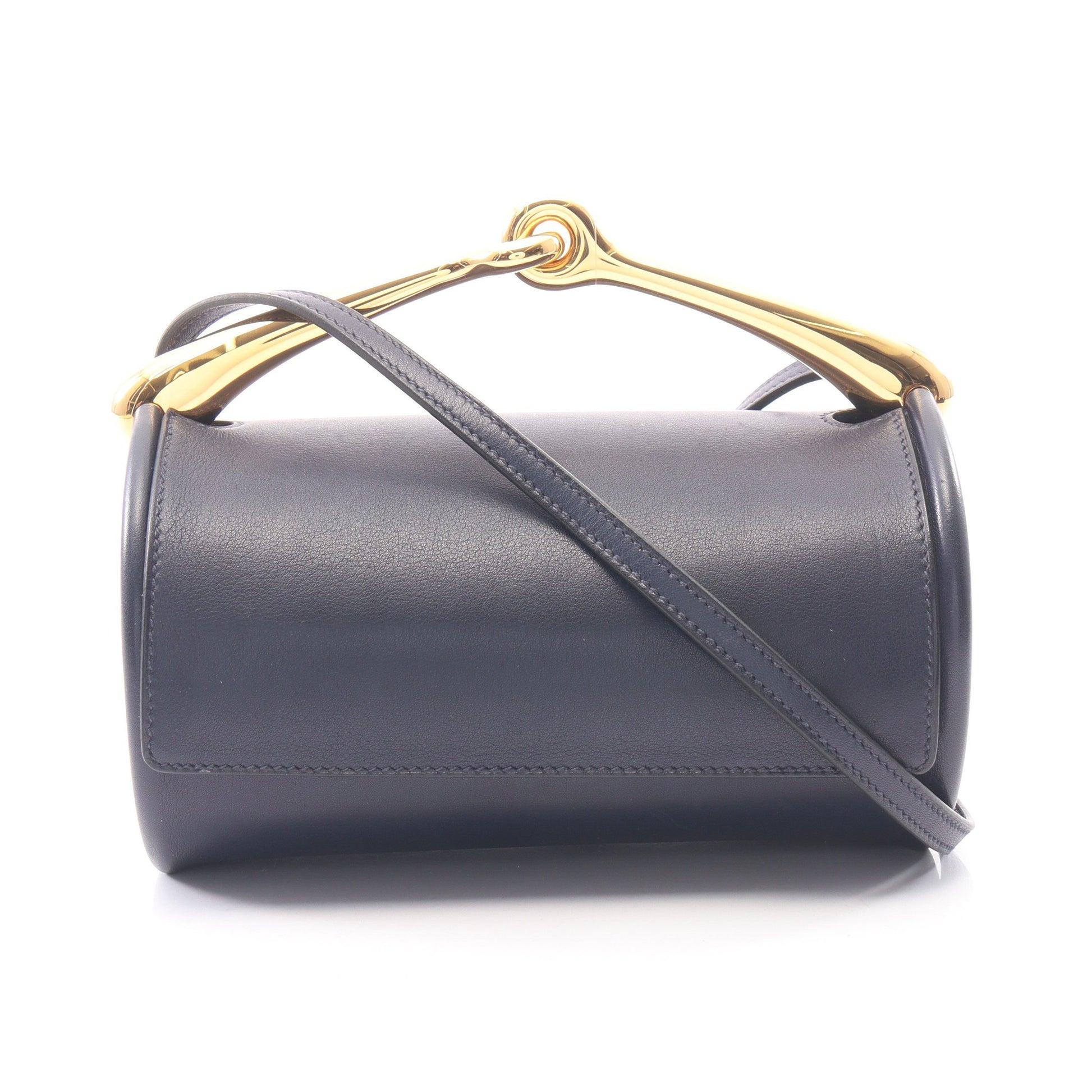 マキシモール ブルーニュイ 2WAY ショルダーバッグ ヴォーヴォリュプト ネイビー ゴールド金具 B刻印 エルメス バッグ HERMES