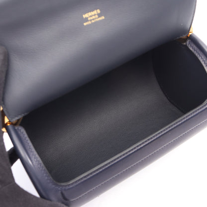 マキシモール ブルーニュイ 2WAY ショルダーバッグ ヴォーヴォリュプト ネイビー ゴールド金具 B刻印 エルメス バッグ HERMES