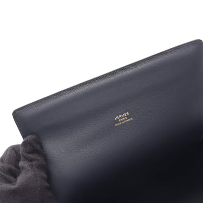 マキシモール ブルーニュイ 2WAY ショルダーバッグ ヴォーヴォリュプト ネイビー ゴールド金具 B刻印 エルメス バッグ HERMES