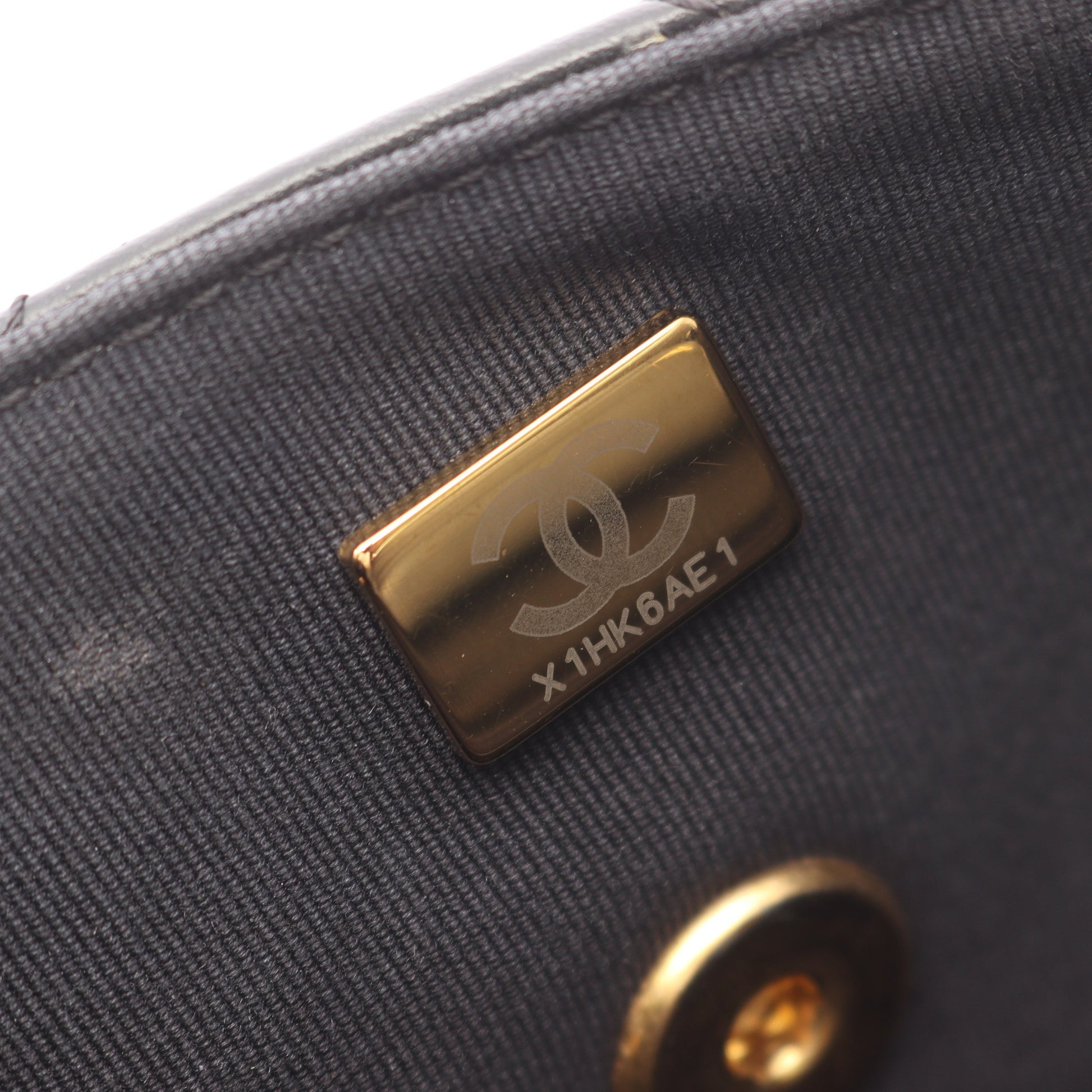 マトラッセ 2WAY チェーンショルダーバッグ ラムスキン ブラック ゴールド金具 シャネル バッグ CHANEL