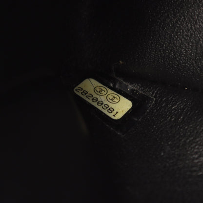 2.55 グラフィティ ミニ クロコ型押し Wチェーンショルダーバッグ レザー ブラック マルチカラー ゴールド金具 シャネル バッグ CHANEL