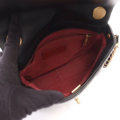 マトラッセ 2WAY チェーンショルダーバッグ ラムスキン ブラック ゴールド金具 シャネル バッグ CHANEL