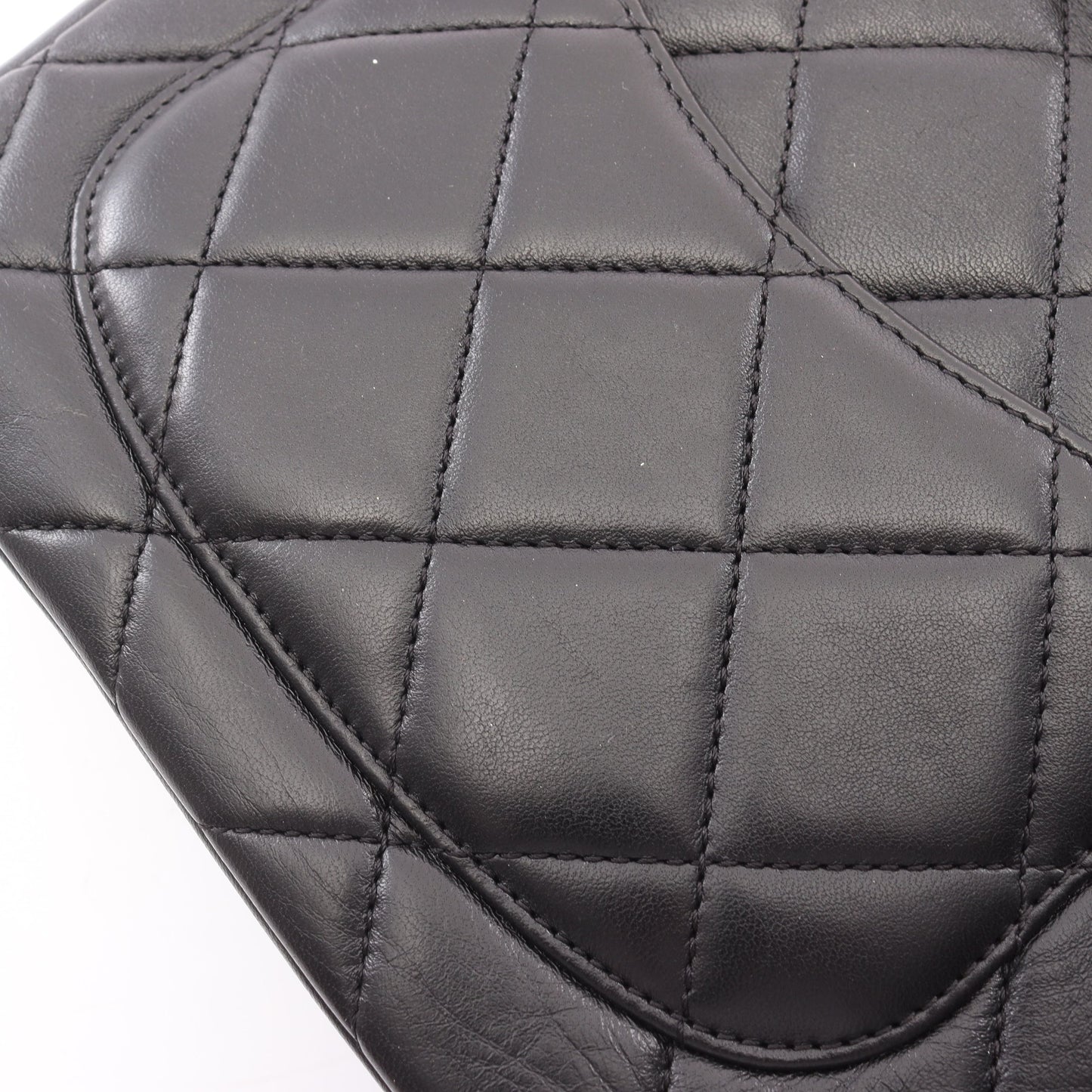 マトラッセ 2WAY チェーンショルダーバッグ ラムスキン ブラック ゴールド金具 シャネル バッグ CHANEL