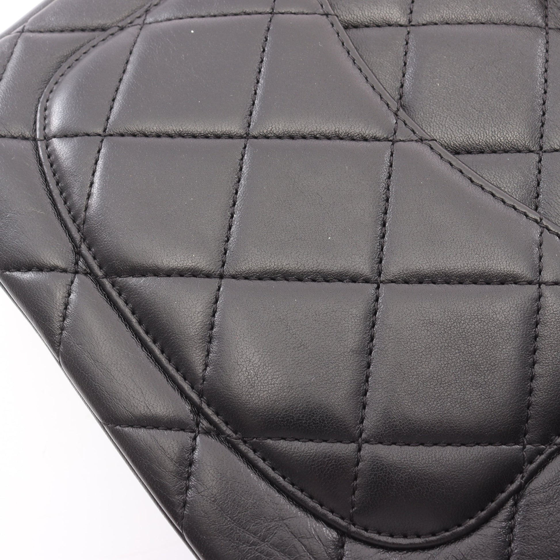 マトラッセ 2WAY チェーンショルダーバッグ ラムスキン ブラック ゴールド金具 シャネル バッグ CHANEL