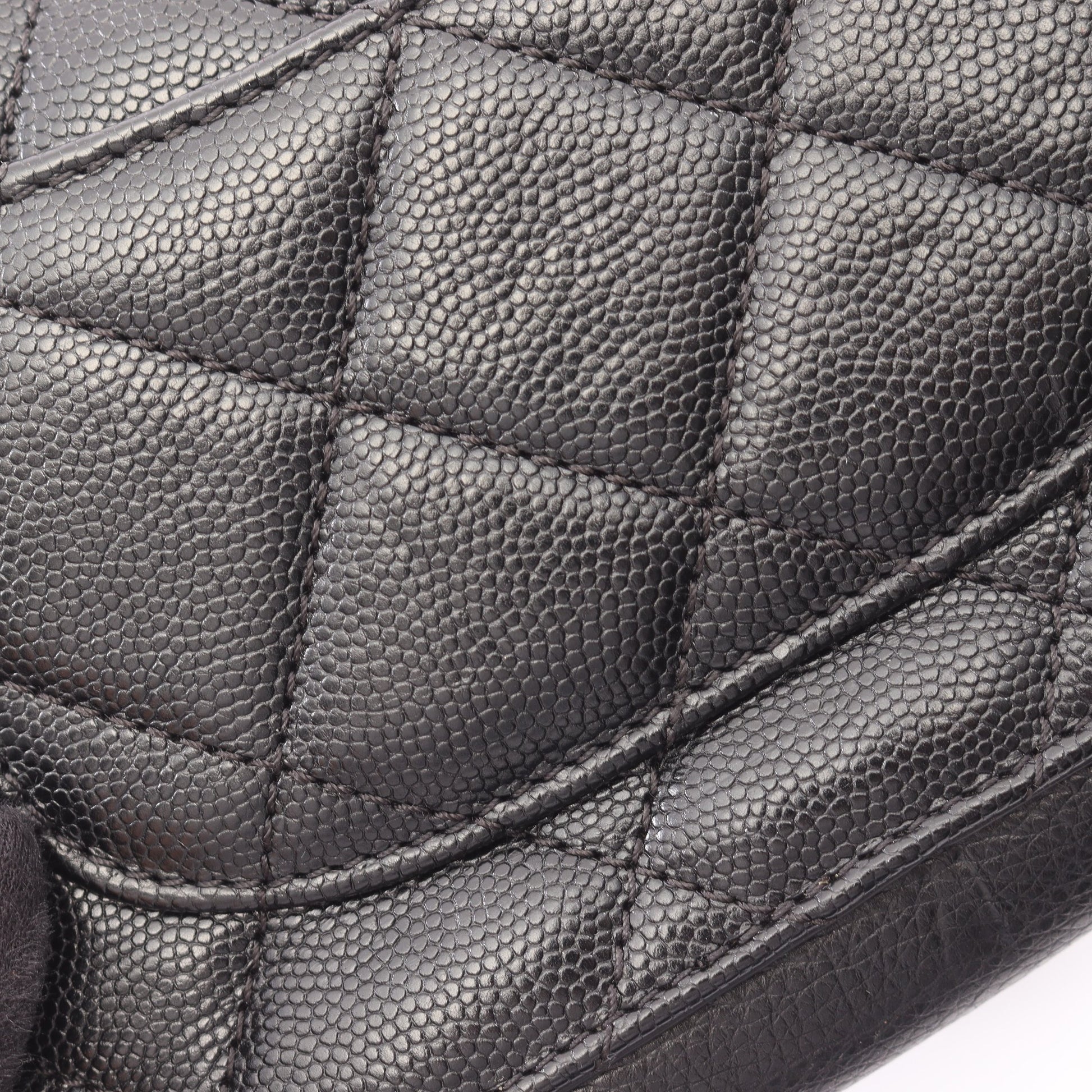 マトラッセ ミニ 2WAY チェーンショルダーバッグ キャビアスキン ブラック ゴールド金具 シャネル バッグ CHANEL