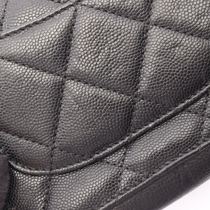 マトラッセ ミニ 2WAY チェーンショルダーバッグ キャビアスキン ブラック ゴールド金具 シャネル バッグ CHANEL