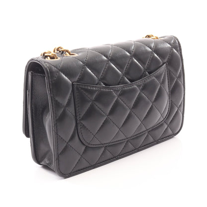 マトラッセ チェーンウォレット ラムスキン ブラック ゴールド金具 シャネル バッグ CHANEL