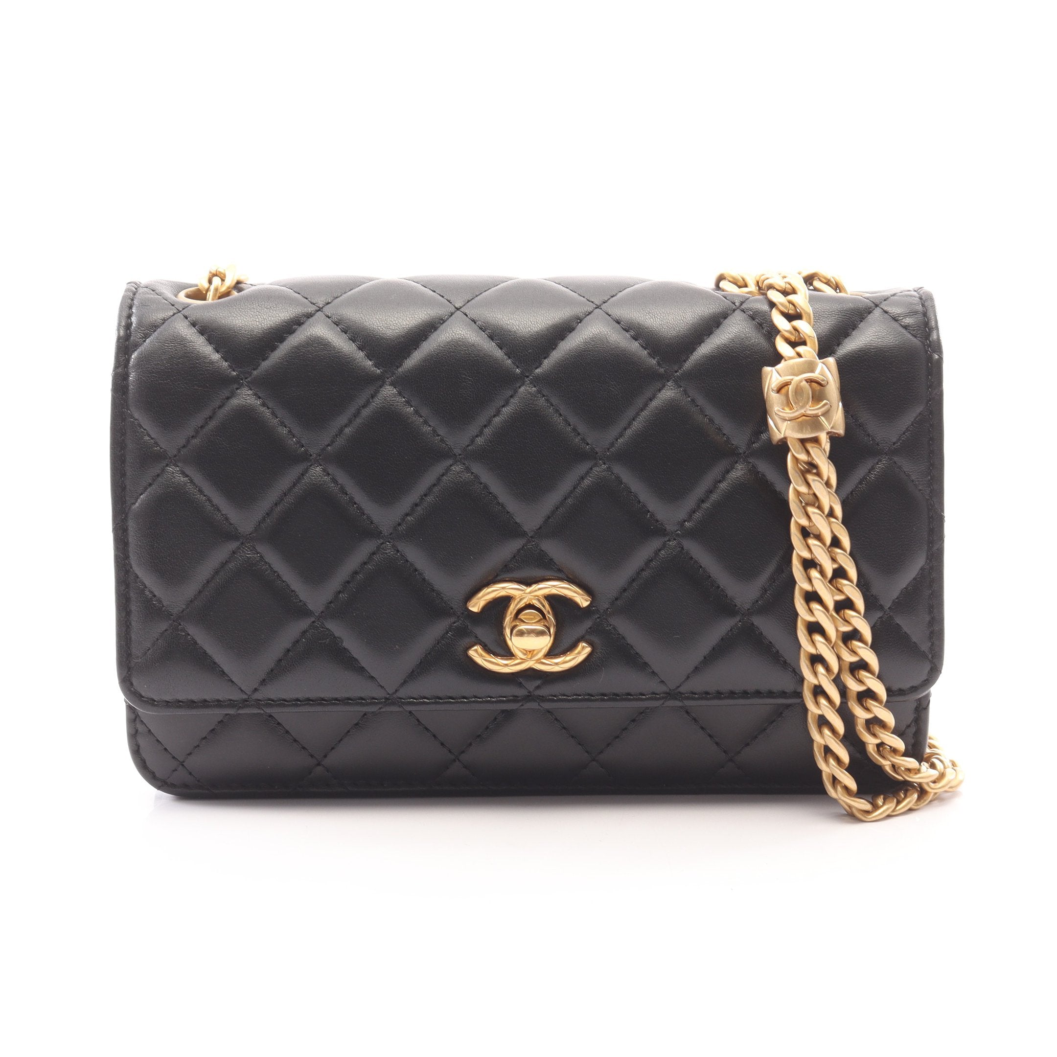 CHANEL シャネル マトラッセ ラムスキン二つ折り財布 ブラックゴールド金具 楽天市場】シャネル CHANEL 二つ折り財布 クラシックスモール