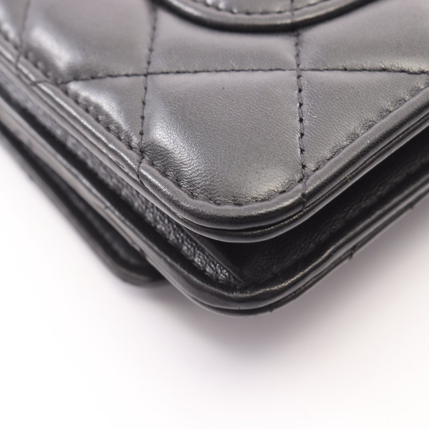 マトラッセ チェーンウォレット ラムスキン ブラック ゴールド金具 シャネル バッグ CHANEL