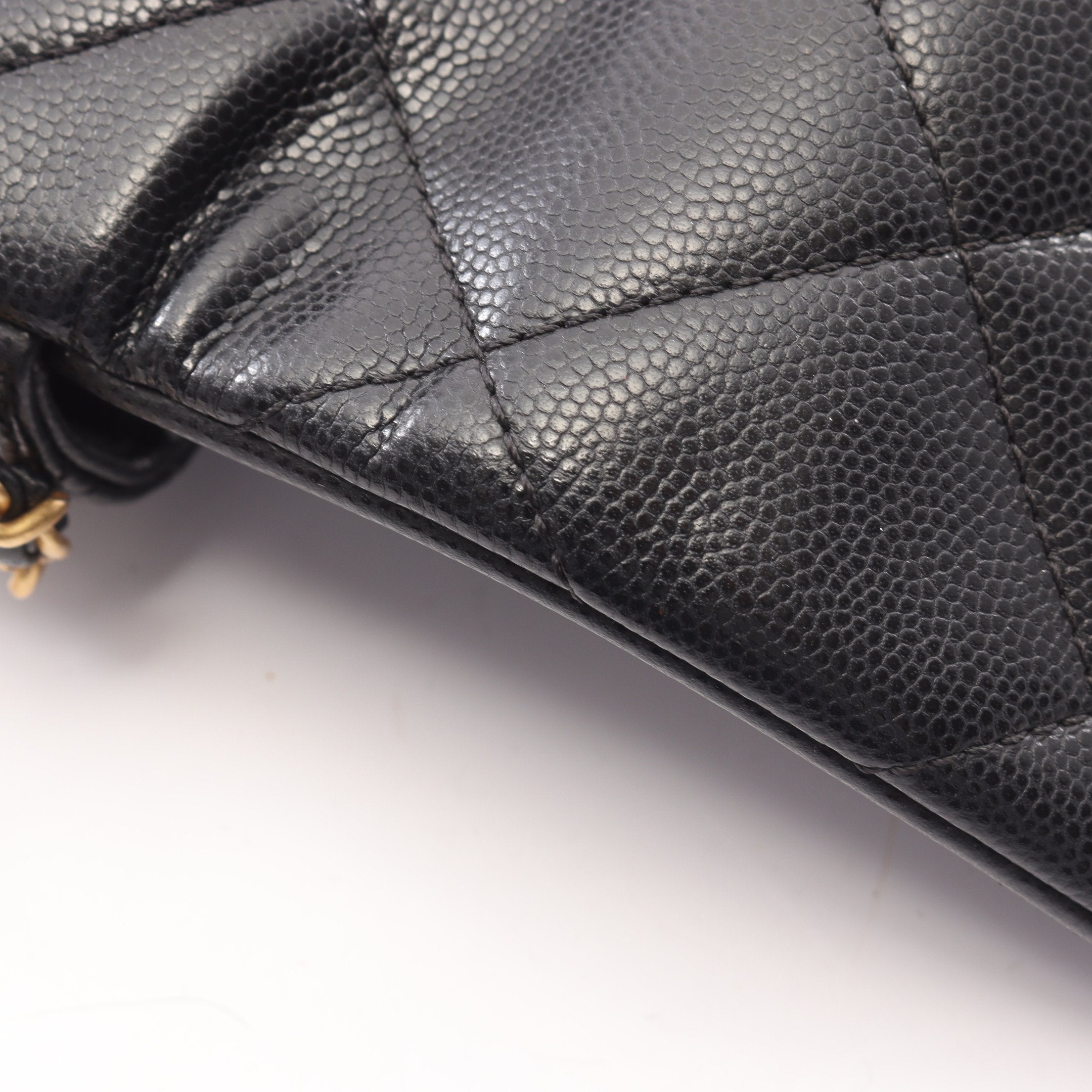 CHANEL シャネル ミニマトラッセ フラップ チェーンショルダーバッグ キャビアスキン ゴールド金具 ブラック AS5239 マトラッセ ミニフラップ チェーンショルダーバッグ キャビアスキン