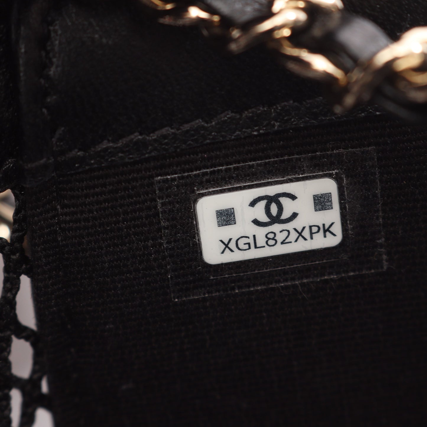 ココマーク ポーチ付き 2WAY ハンドバッグ メッシュ ラムスキン ブラック ゴールド金具 シャネル バッグ CHANEL