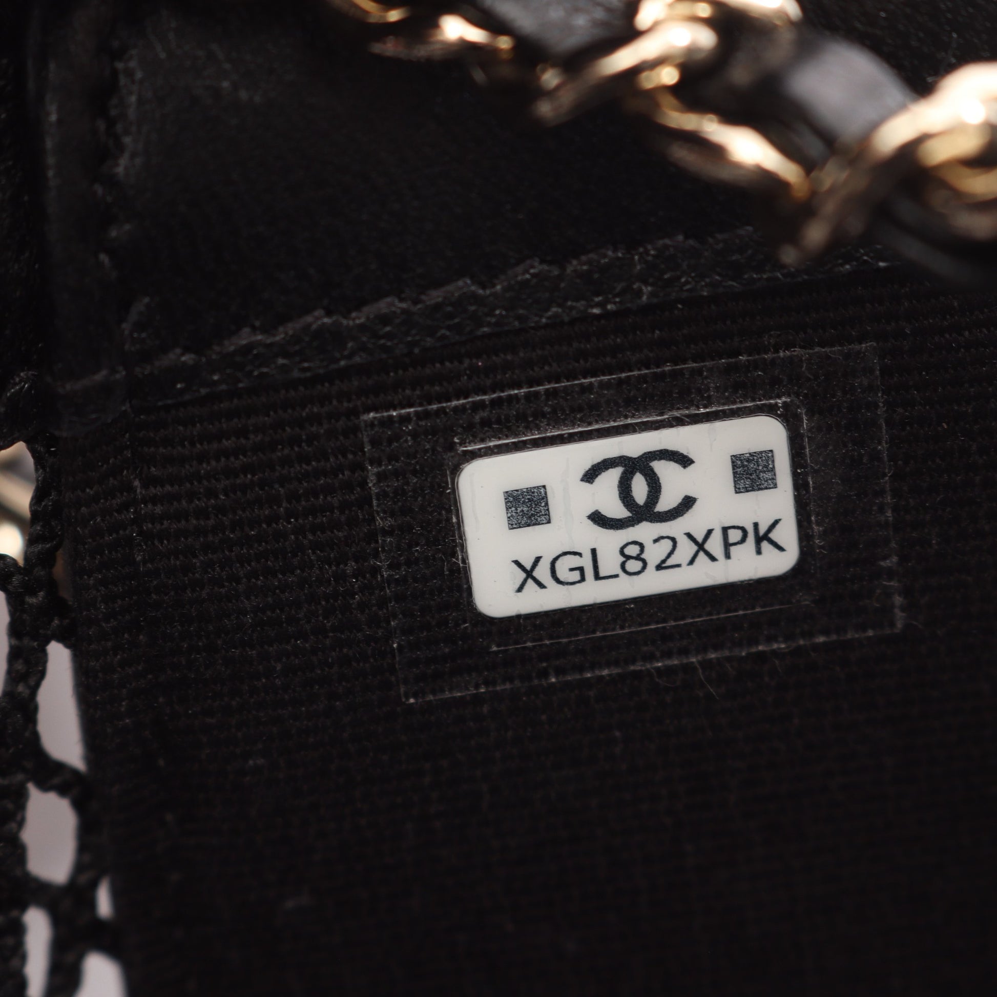 ココマーク ポーチ付き 2WAY ハンドバッグ メッシュ ラムスキン ブラック ゴールド金具 シャネル バッグ CHANEL