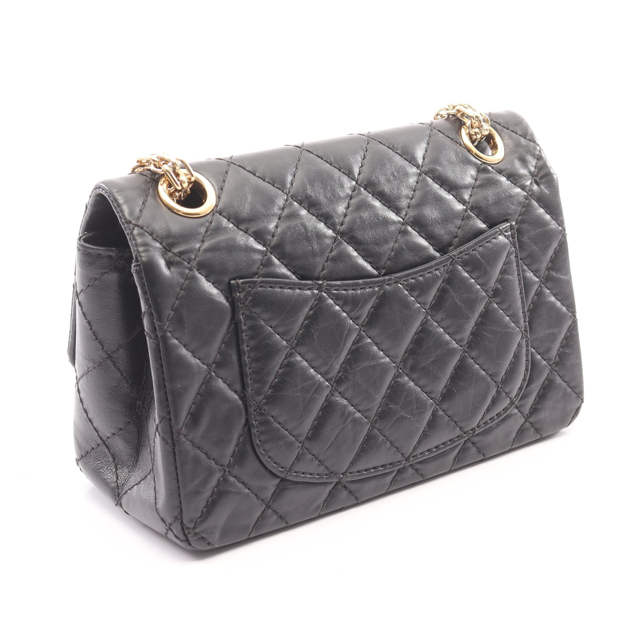 シャネル CHANEL 2.55 ミニマトラッセ ショルダーバッグ バッグ レザー レディース ブラック系 【中古】 CHANEL（シャネル） ミニマトラッセ ショルダーバッグ バッグ レザー