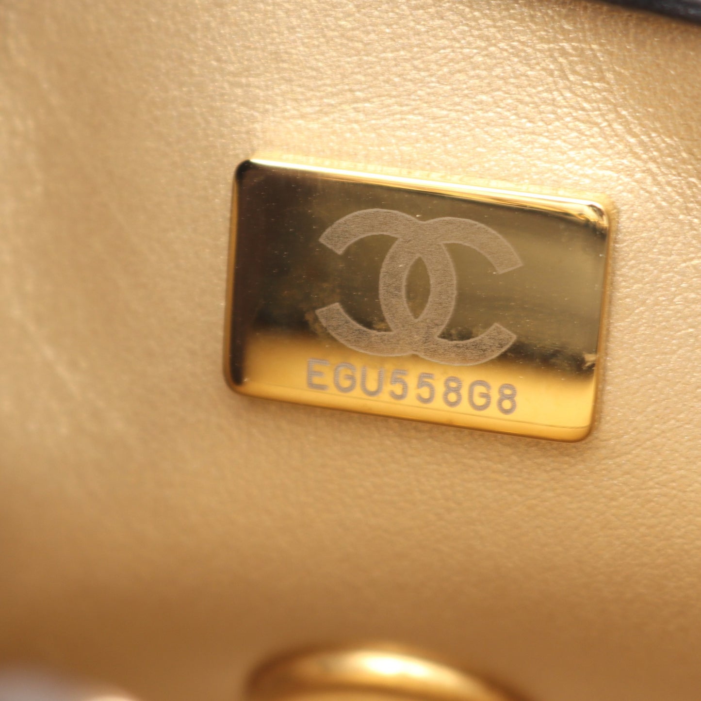 マトラッセ チェーンショルダーバッグ ラムスキン ブラック ゴールド金具 シャネル バッグ CHANEL