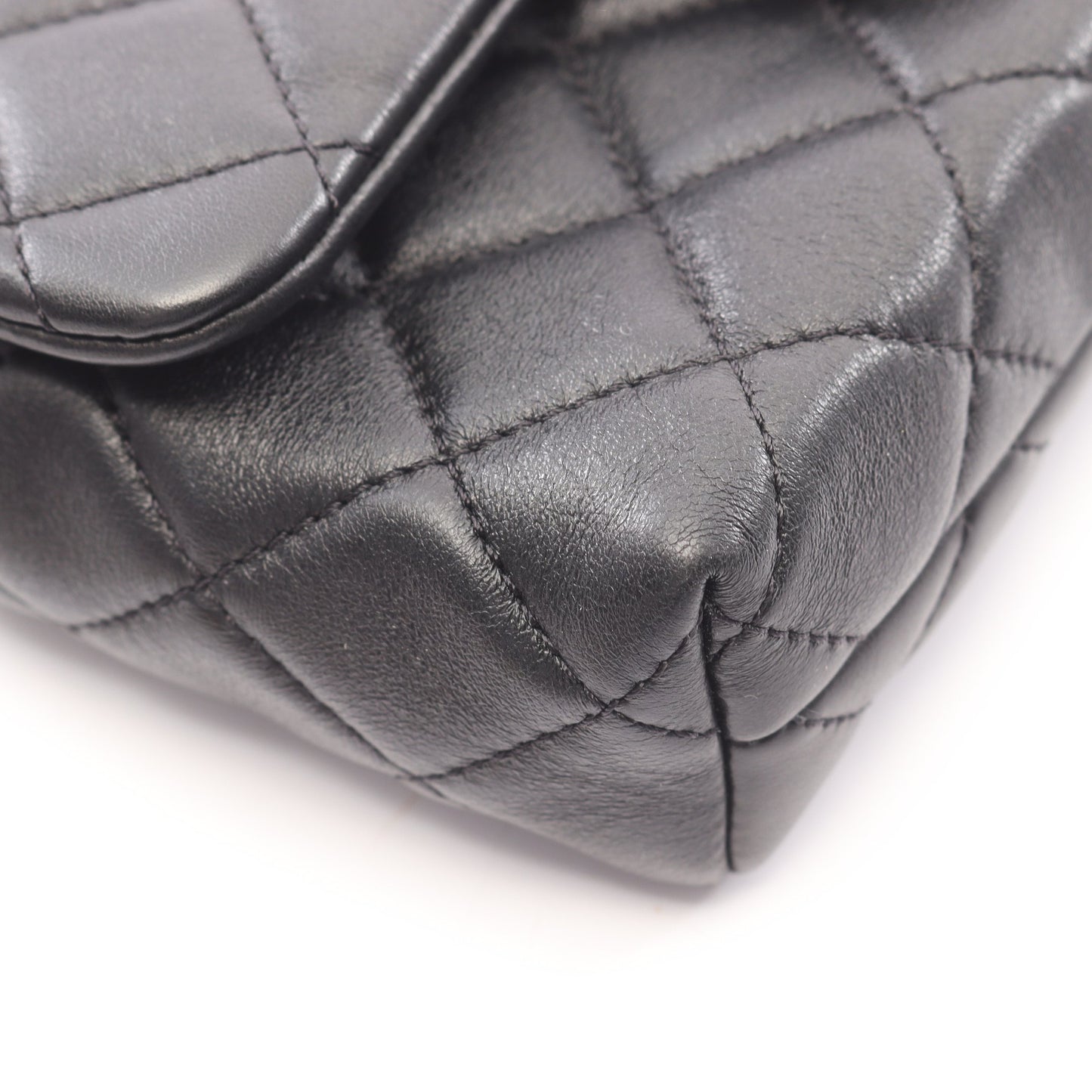 マトラッセ チェーンショルダーバッグ ラムスキン ブラック ゴールド金具 シャネル バッグ CHANEL