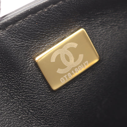 2.55 2.55 シェブロン Vステッチ Wチェーンショルダーバッグ レザー ブラック ゴールド金具 シャネル バッグ CHANEL