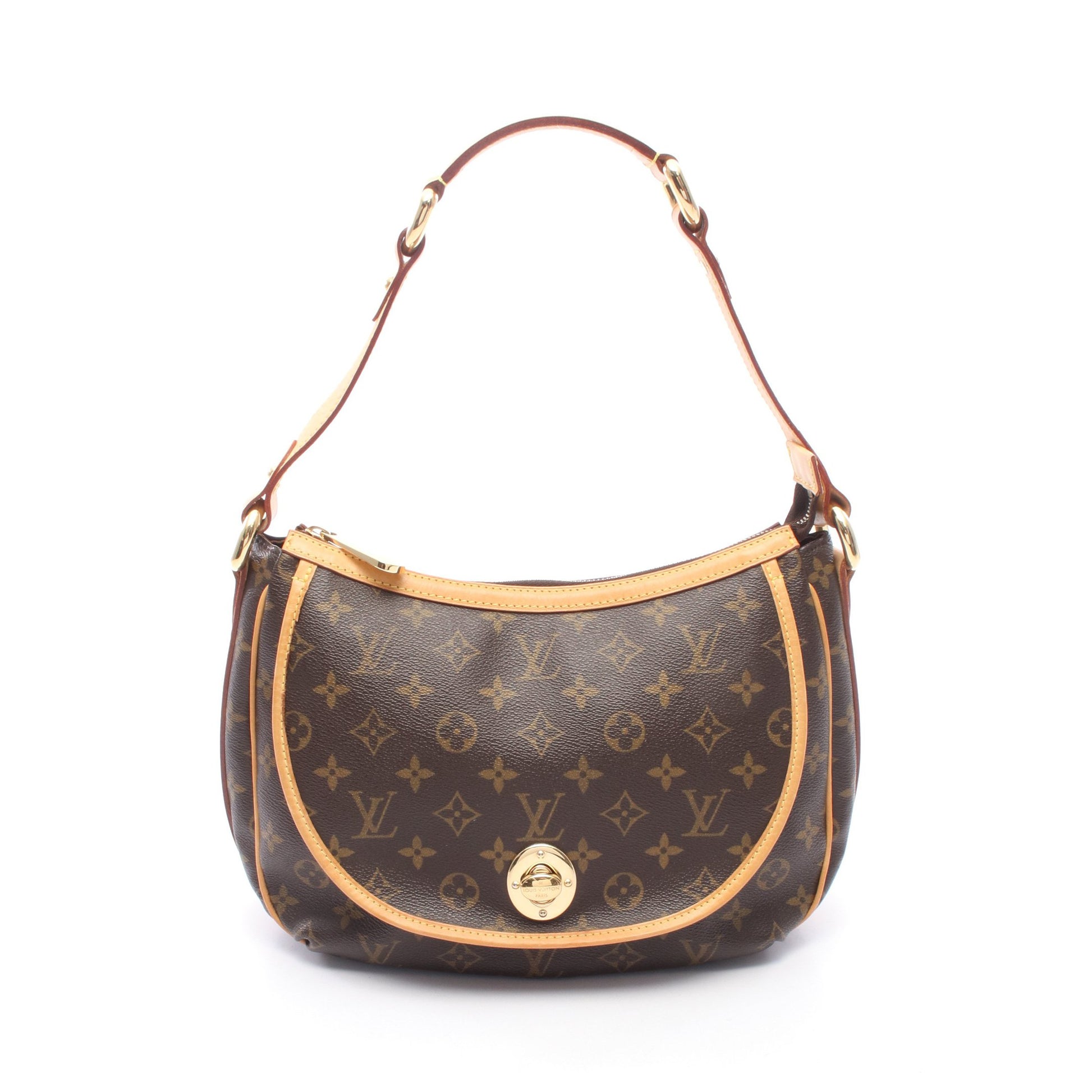 トゥラムPM モノグラム ショルダーバッグ PVC レザー ブラウン ルイヴィトン バッグ LOUIS VUITTON