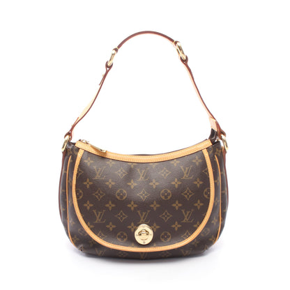 トゥラムPM モノグラム ショルダーバッグ PVC レザー ブラウン ルイヴィトン バッグ LOUIS VUITTON
