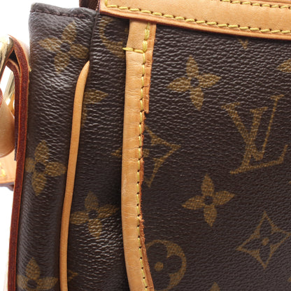 トゥラムPM モノグラム ショルダーバッグ PVC レザー ブラウン ルイヴィトン バッグ LOUIS VUITTON