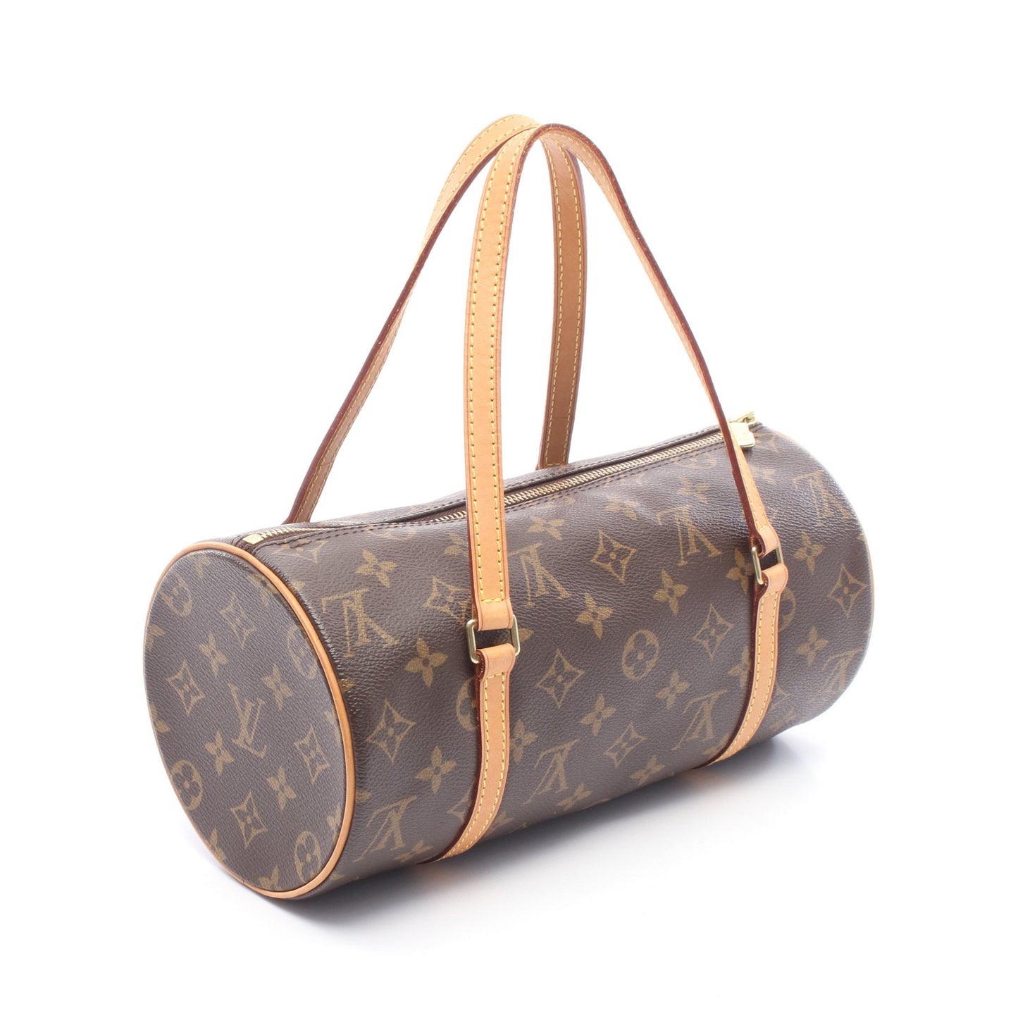 パピヨン26 モノグラム ハンドバッグ PVC レザー ブラウン ルイヴィトン バッグ LOUIS VUITTON