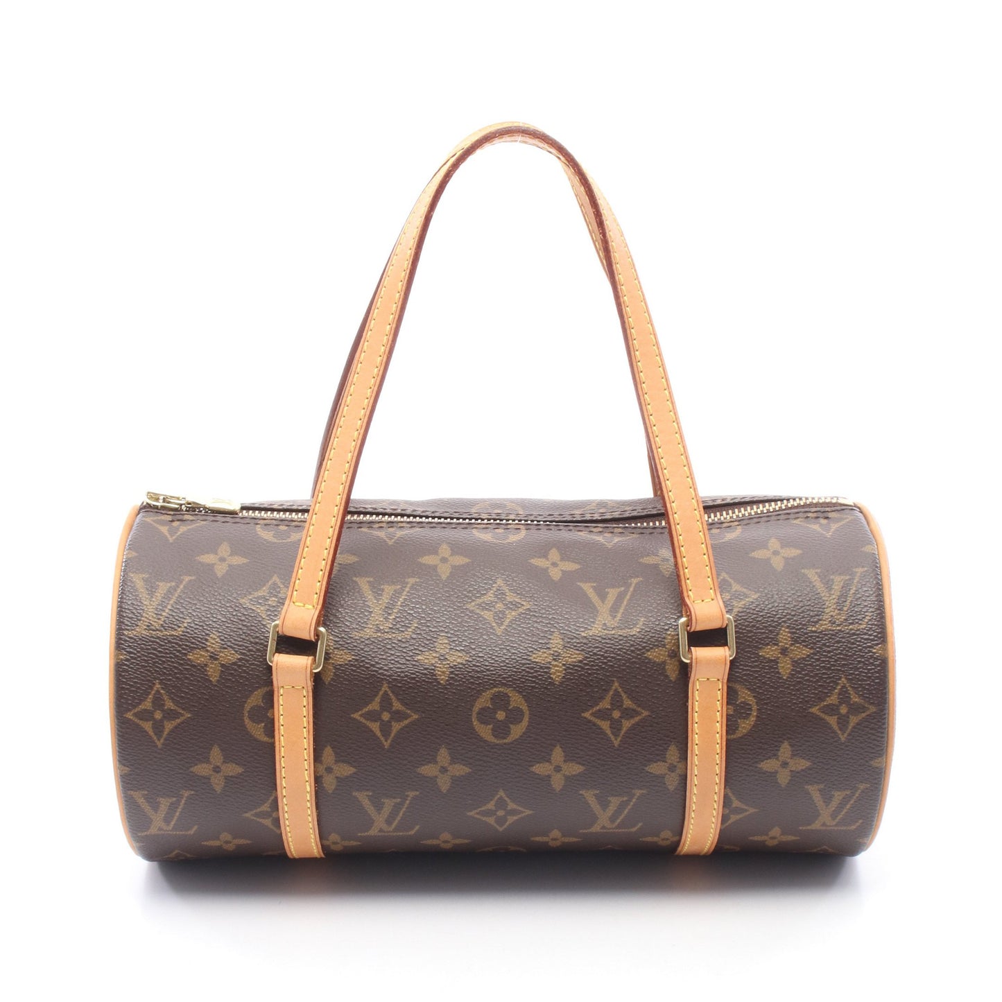 パピヨン26 モノグラム ハンドバッグ PVC レザー ブラウン ルイヴィトン バッグ LOUIS VUITTON