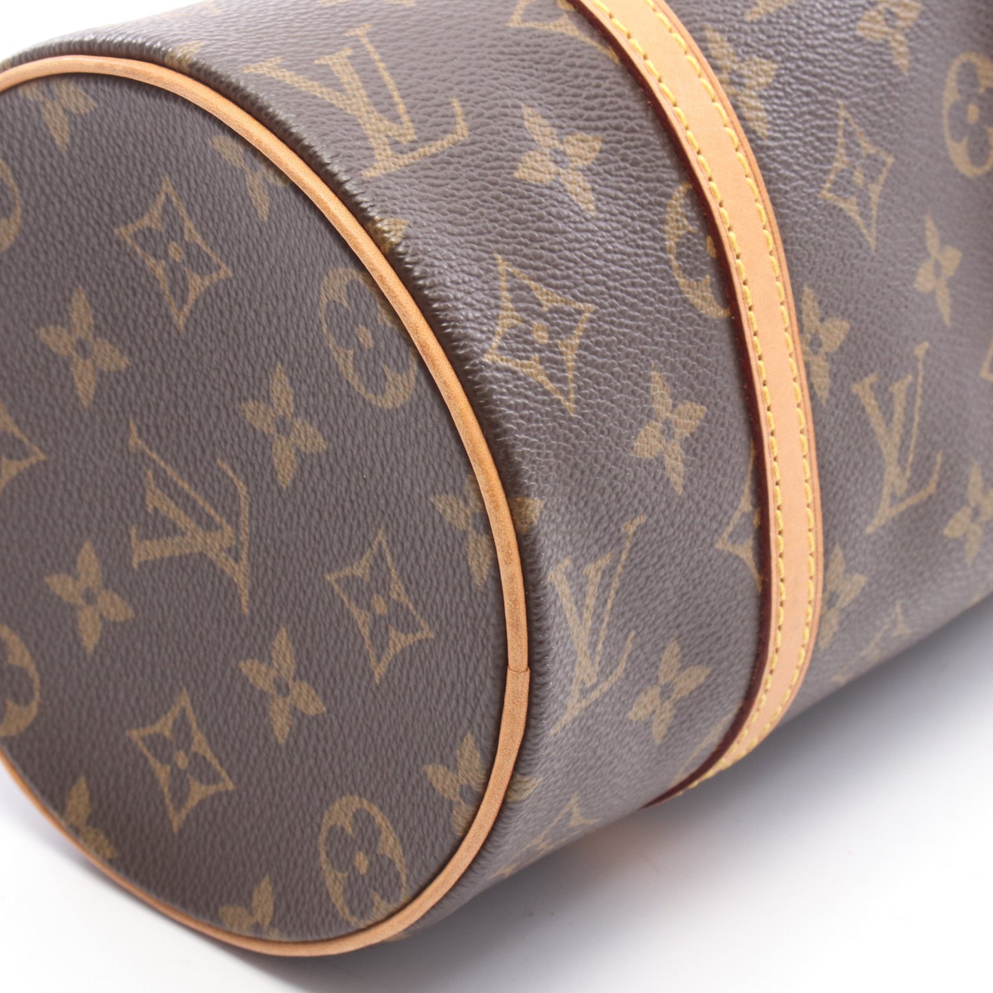 パピヨン26 モノグラム ハンドバッグ PVC レザー ブラウン ルイヴィトン バッグ LOUIS VUITTON