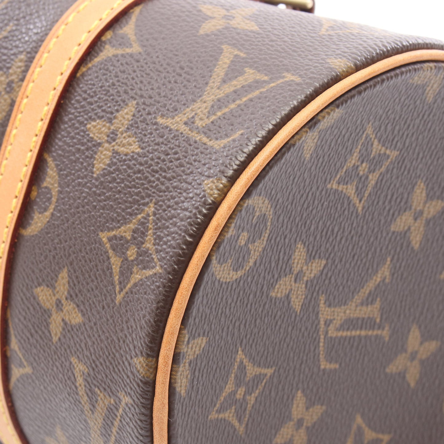 パピヨン26 モノグラム ハンドバッグ PVC レザー ブラウン ルイヴィトン バッグ LOUIS VUITTON