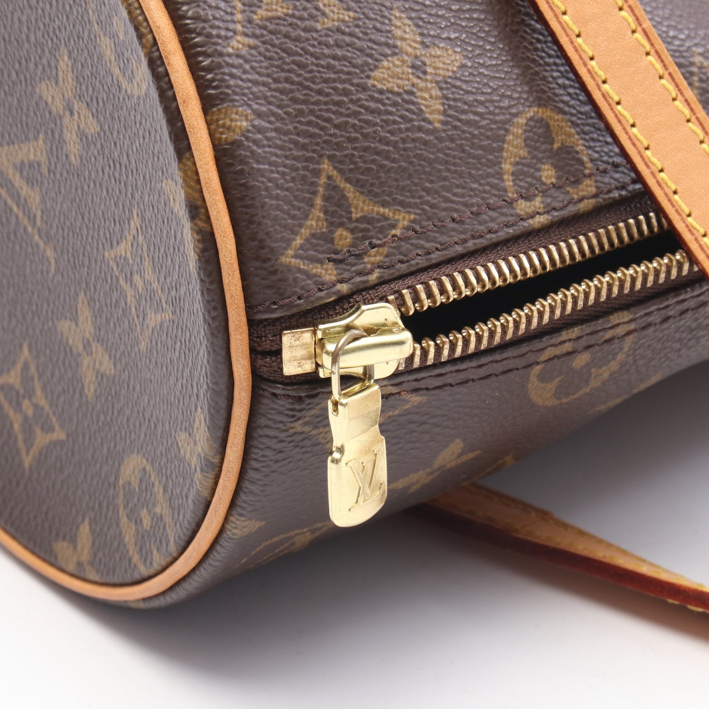 パピヨン26 モノグラム ハンドバッグ PVC レザー ブラウン ルイヴィトン バッグ LOUIS VUITTON