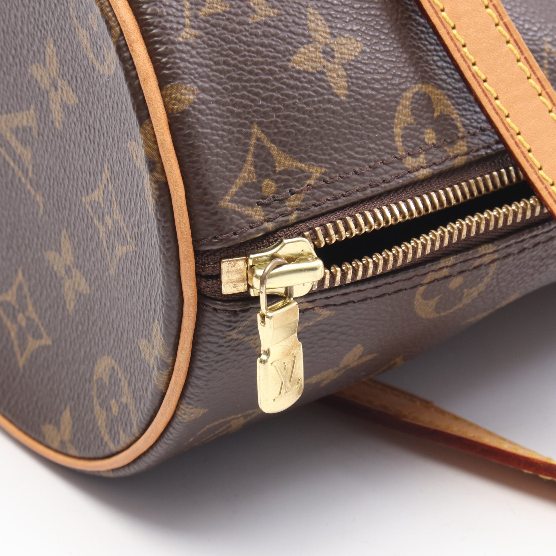 パピヨン26 モノグラム ハンドバッグ PVC レザー ブラウン ルイヴィトン バッグ LOUIS VUITTON