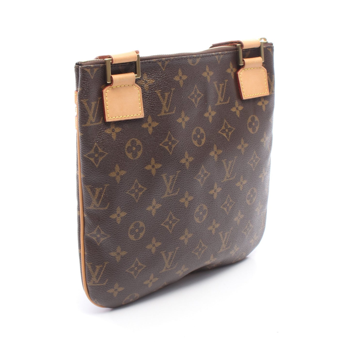 ポシェットボスフォール モノグラム ショルダーバッグ PVC レザー ブラウン ルイヴィトン バッグ LOUIS VUITTON