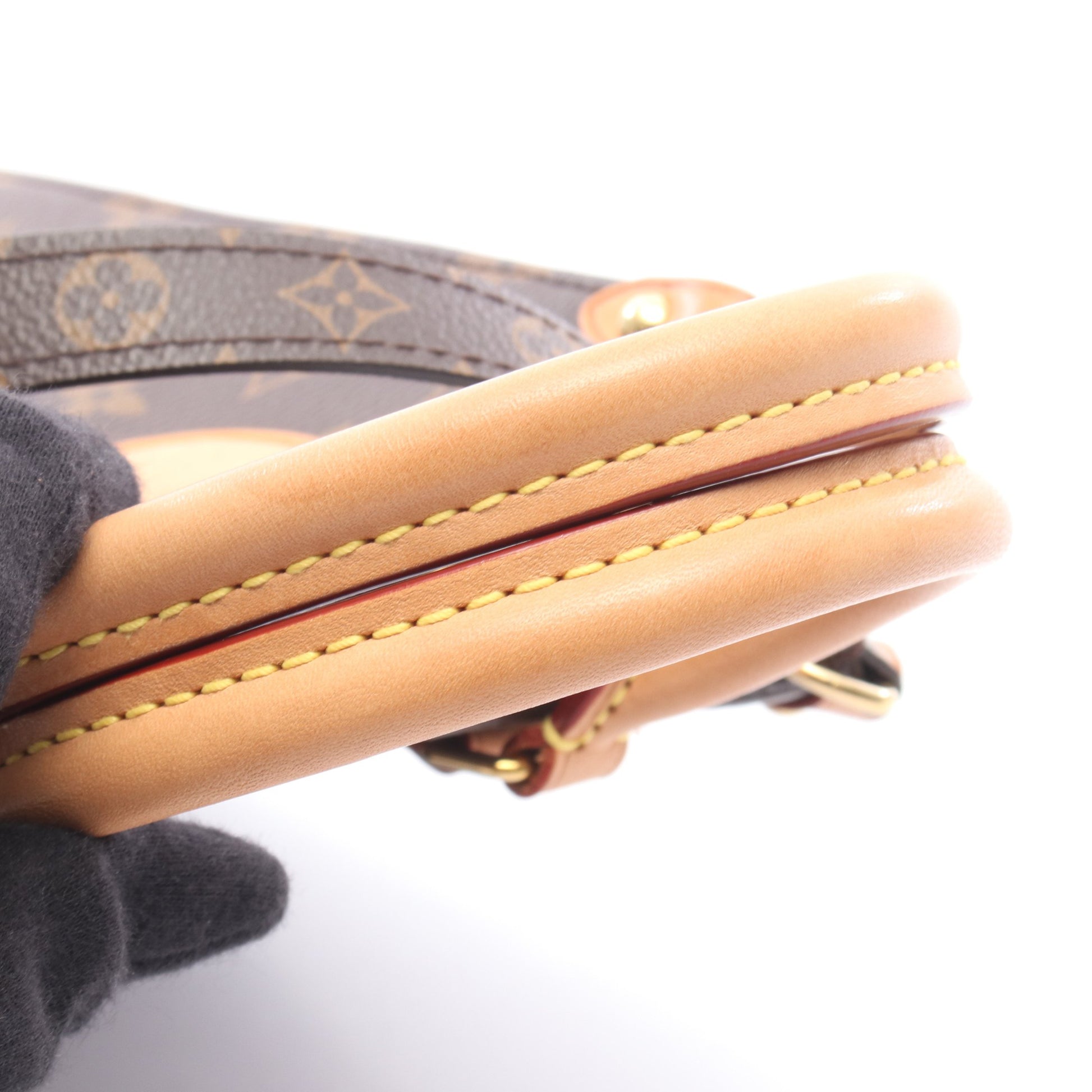 サックプラBB モノグラム 2WAY ハンドバッグ PVC レザー ブラウン ルイヴィトン バッグ LOUIS VUITTON