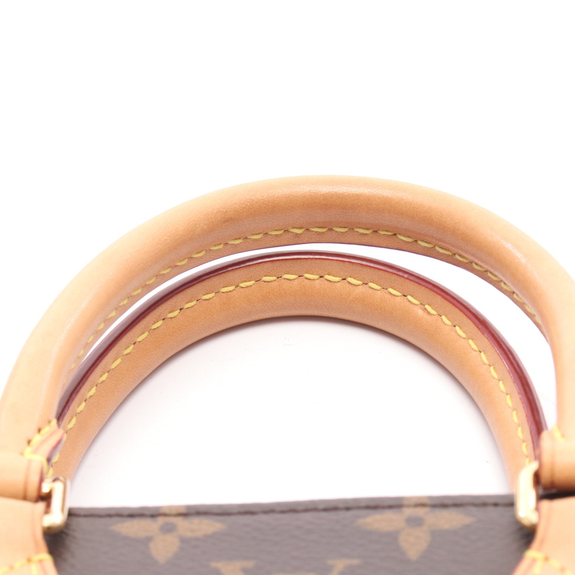 サックプラBB モノグラム 2WAY ハンドバッグ PVC レザー ブラウン ルイヴィトン バッグ LOUIS VUITTON