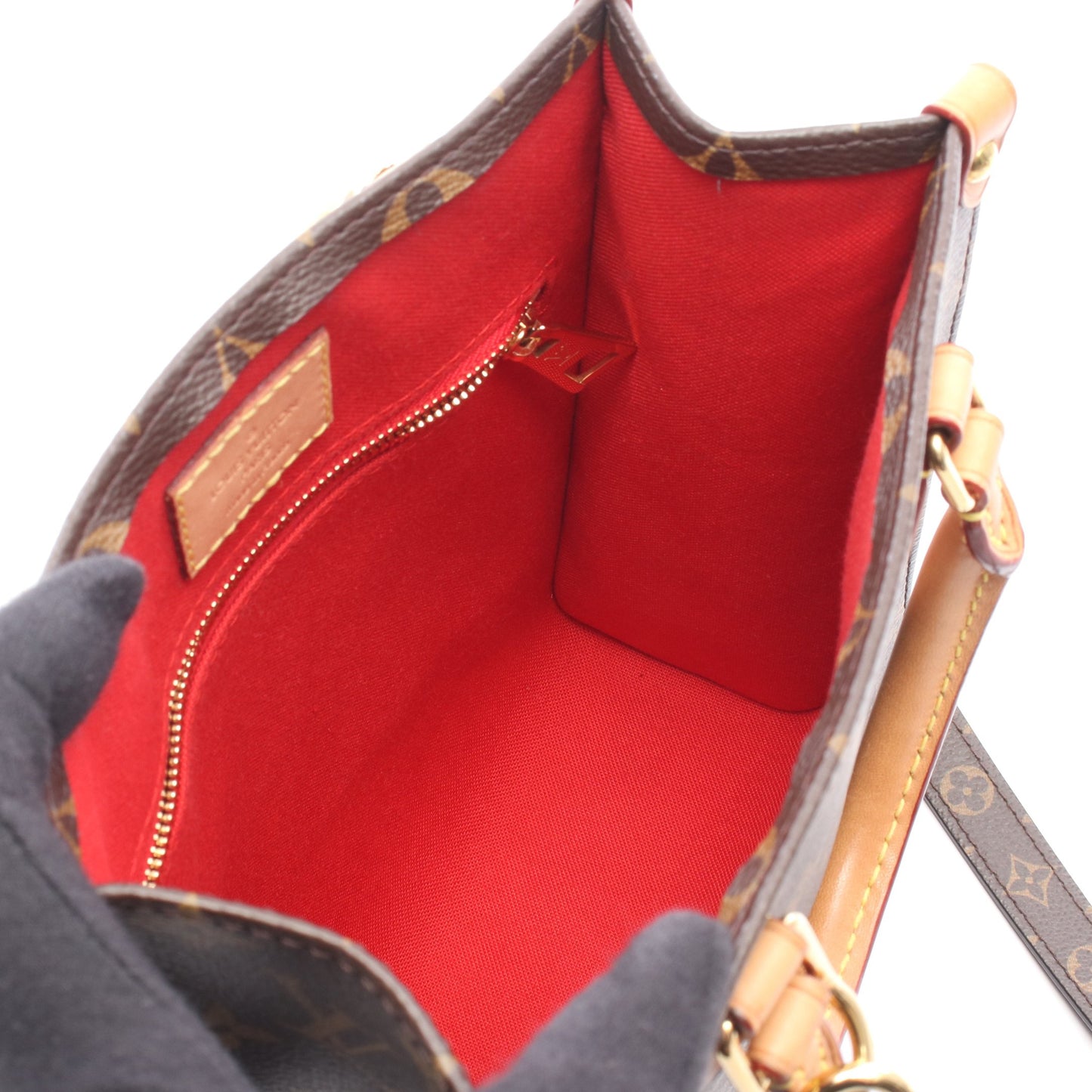 サックプラBB モノグラム 2WAY ハンドバッグ PVC レザー ブラウン ルイヴィトン バッグ LOUIS VUITTON