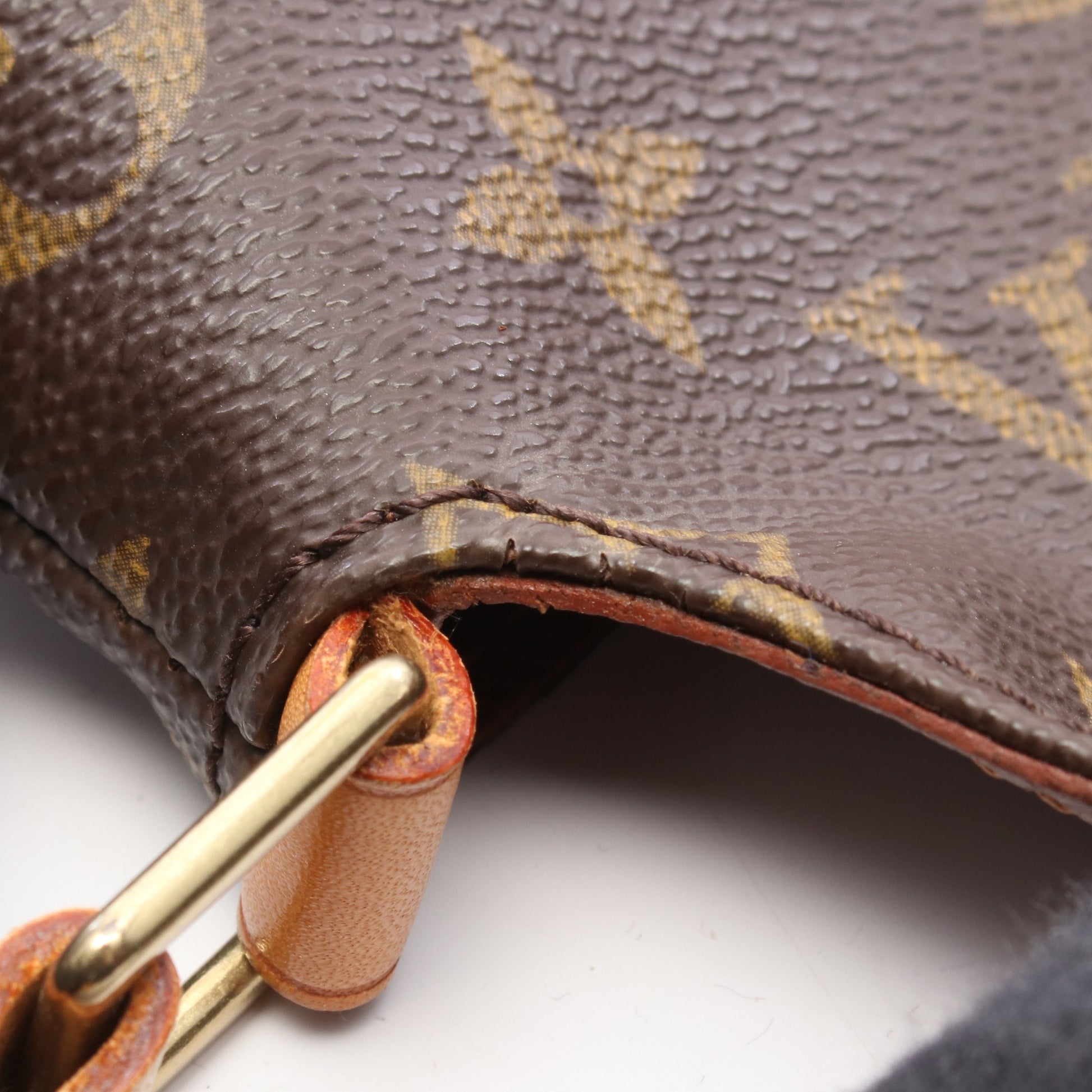 ミュゼットタンゴ ショートストラップ モノグラム ショルダーバッグ PVC レザー ブラウン ルイヴィトン バッグ LOUIS VUITTON