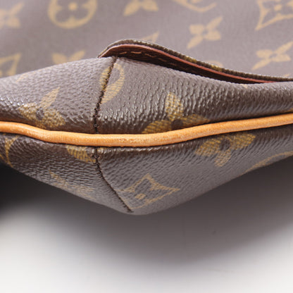 ミュゼットタンゴ ショートストラップ モノグラム ショルダーバッグ PVC レザー ブラウン ルイヴィトン バッグ LOUIS VUITTON