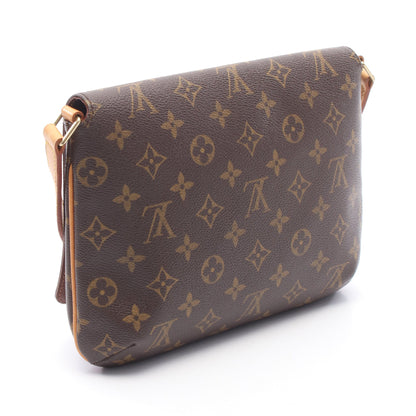 ミュゼットタンゴ ショートストラップ モノグラム ショルダーバッグ PVC レザー ブラウン ルイヴィトン バッグ LOUIS VUITTON